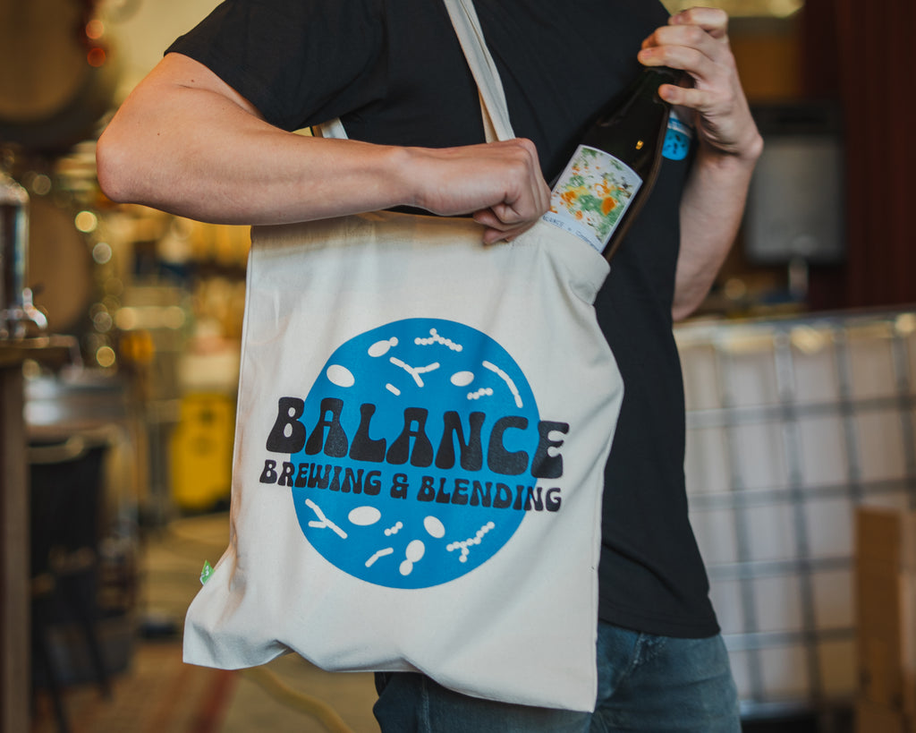 Tote Bag - Retro Microbe Design